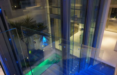 Vista desde la escalera de bajada de la vivienda