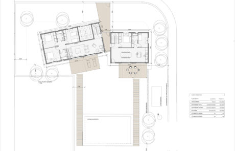 Plano de 2 viviendas en Las Lomas de Gállego, Zuera