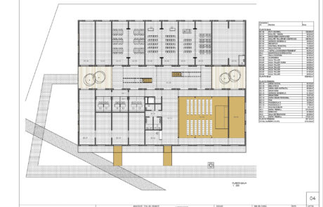 Plano del interior de Caritas diocesana de Mallorca