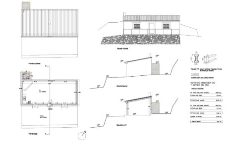 Plano del exterior e interior de vivienda en Son Nét, Puigpunyent