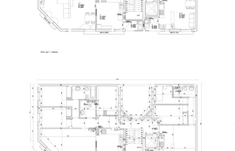 Plano de un edificio de viviendas en Palma
