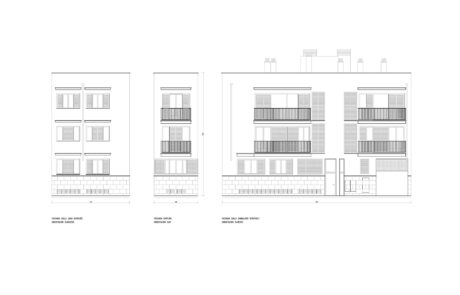 Plano de un edificio de viviendas en Palma