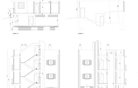 Plano de un edificio de viviendas en Palma